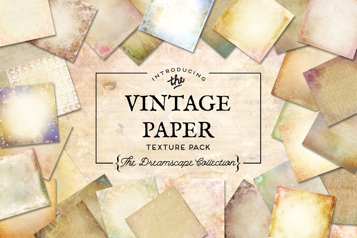 复古纸张纹理设计素材Vintage Paper Textur