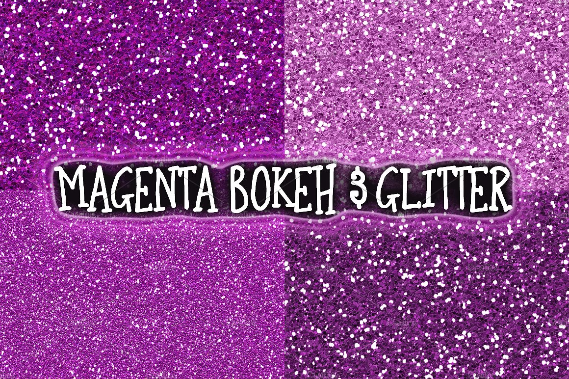 紫色闪烁设计背景Magenta Bokeh -amp; Gl