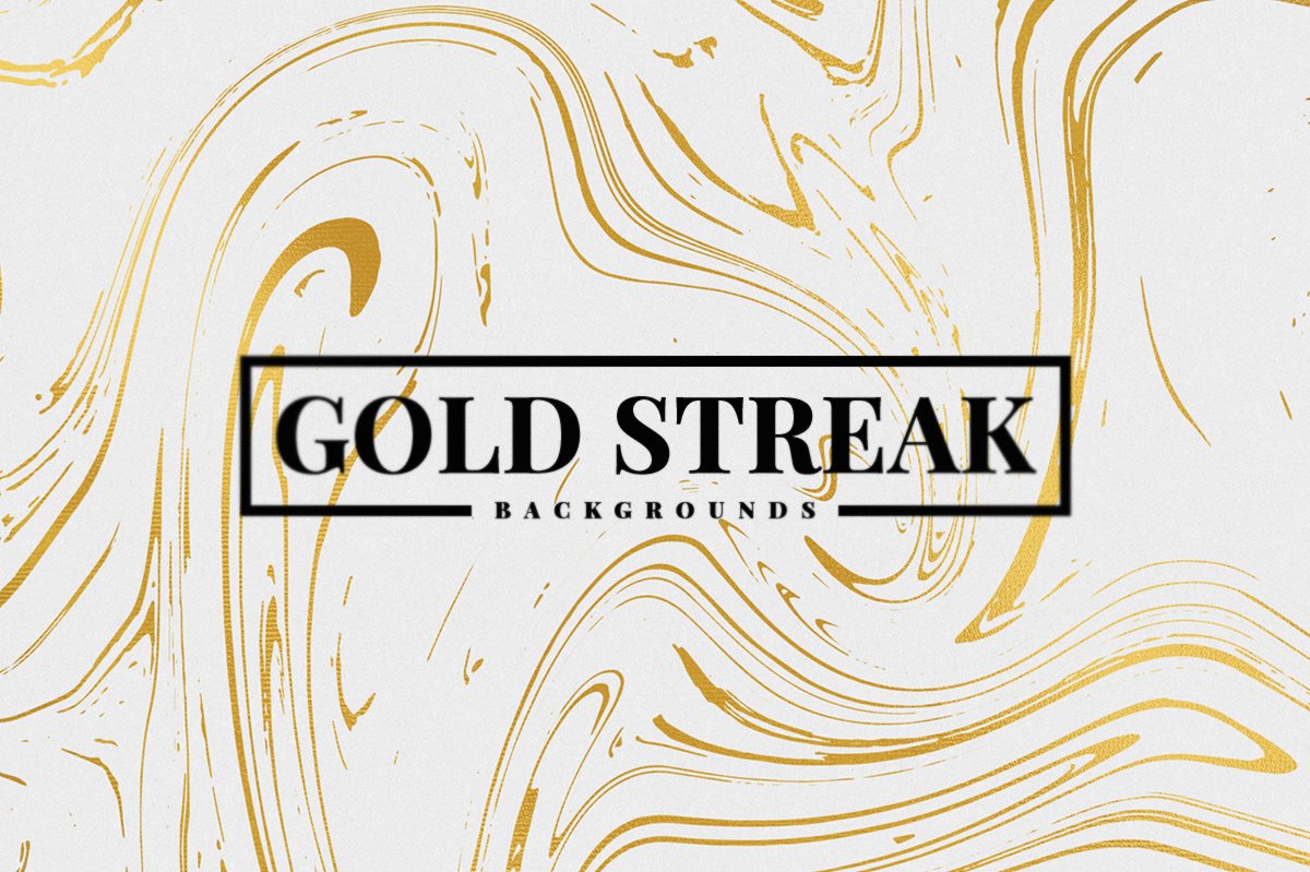 流动的金色背景纹理素材包 Gold Streak Backg