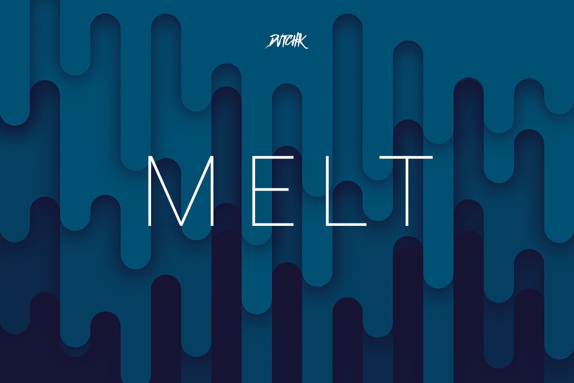 时尚渐变配色波浪轮廓背景底纹纹理大集合melt-abstra