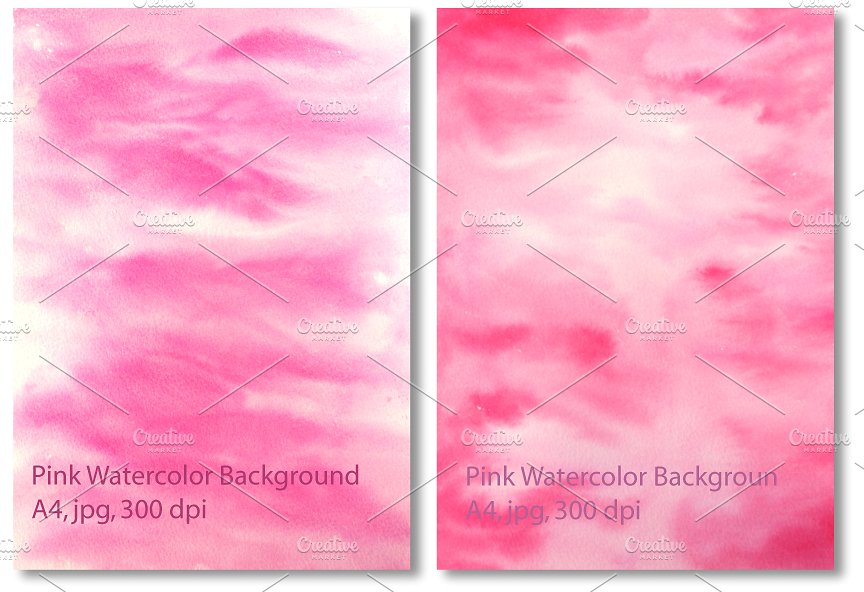 水彩背景设计背景Pink Watercolor Textur