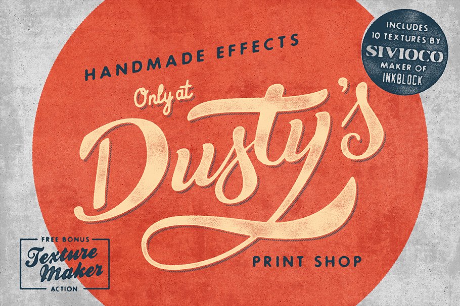 灰尘效果设计纹理素材Dustys-Print-Shop