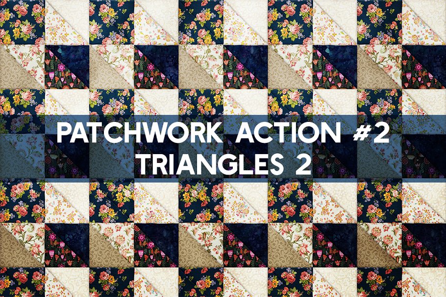 创意纺织品布料图层样式设计素材PATCHWORK-Effec