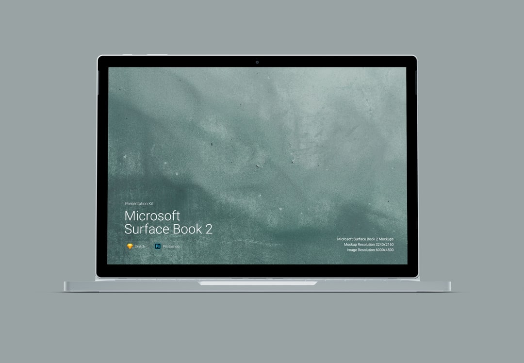 移动设备样机系列：Surface Book 2 微软笔记本样