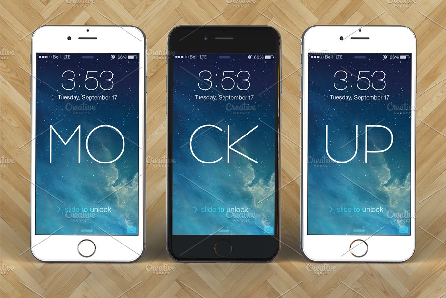 iPhone 6智能手机样机模板PSD-Mockup-iPh