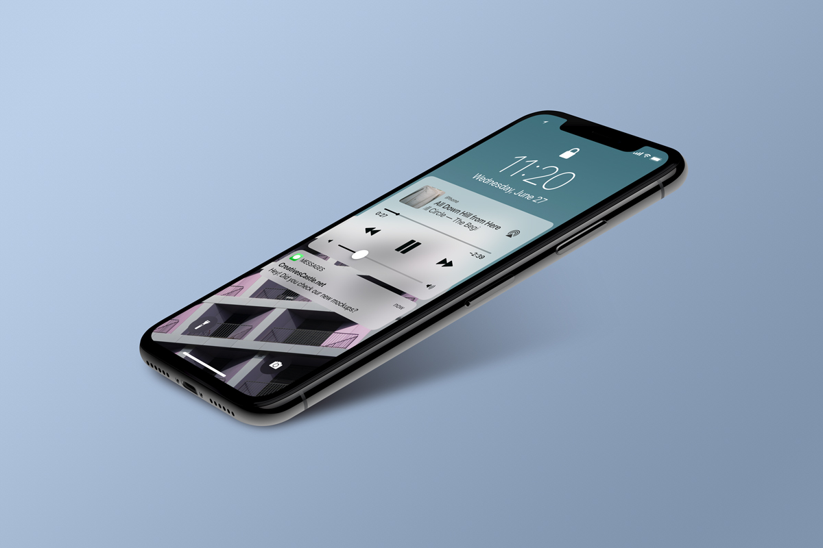 多角度的高品质iPhone X样机VI展示模型iphone-