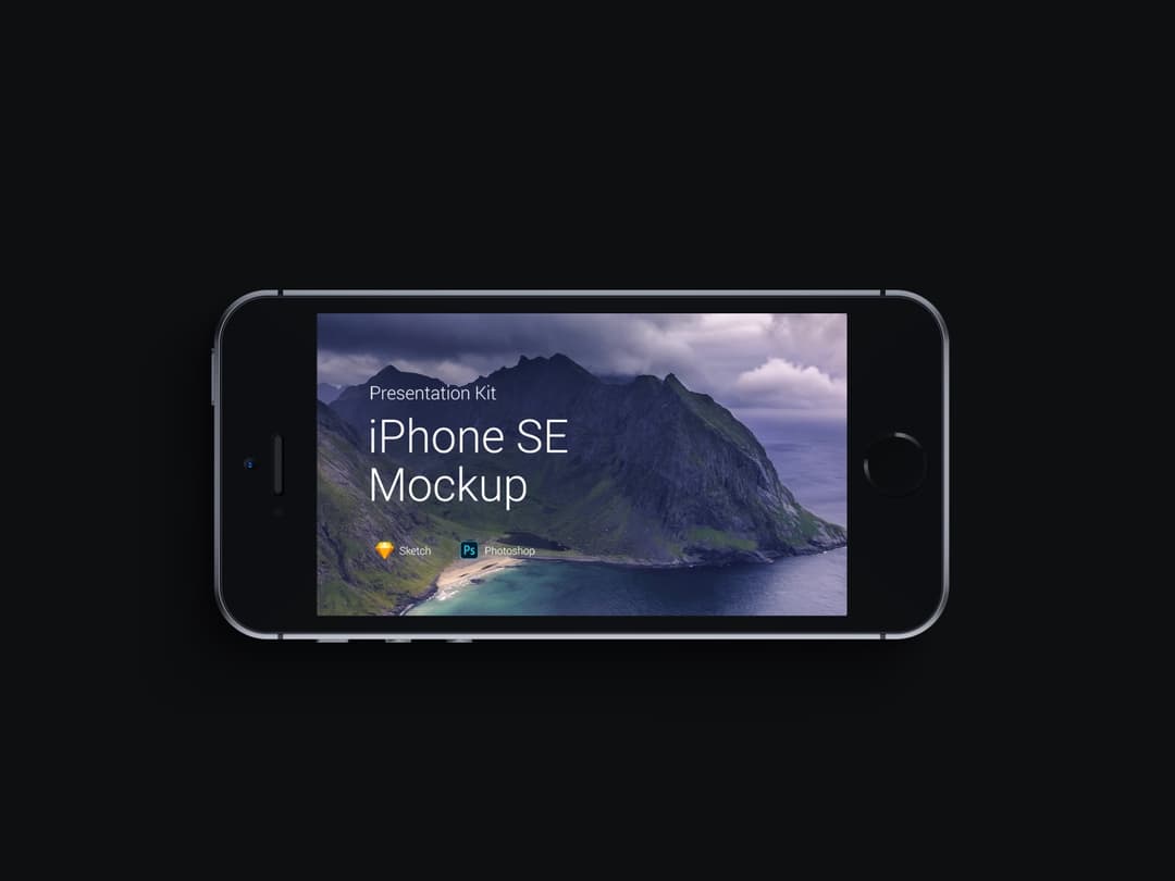 移动设备样机系列：iPhone SE 智能手机样机模板iPh