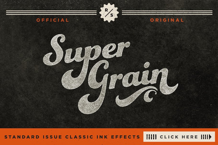 怀旧的字体纹理效果 SuperGrain | Retro P