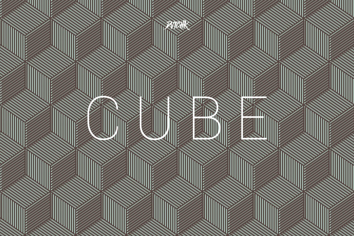 时尚的魔方抽象正方形几何图形无缝底纹纹理素材 cube-se