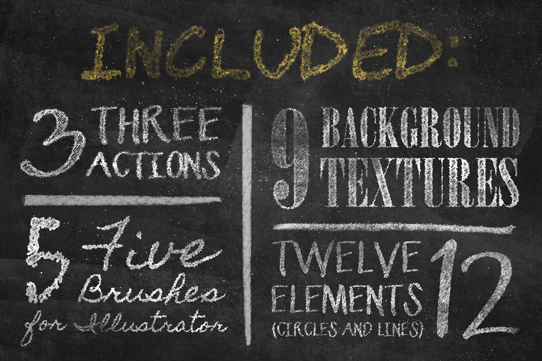 粉笔效果字体图层样式素材Chalkboard Generat
