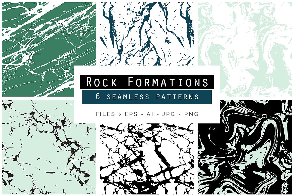 多彩的大理石背景纹理素材 Rock & Marble