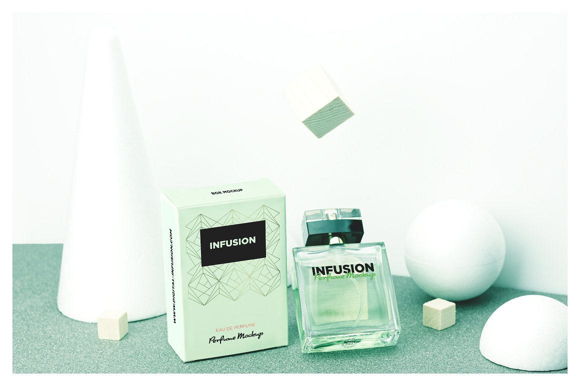 香水瓶模型设计样机模板 Perfume Mockup#175