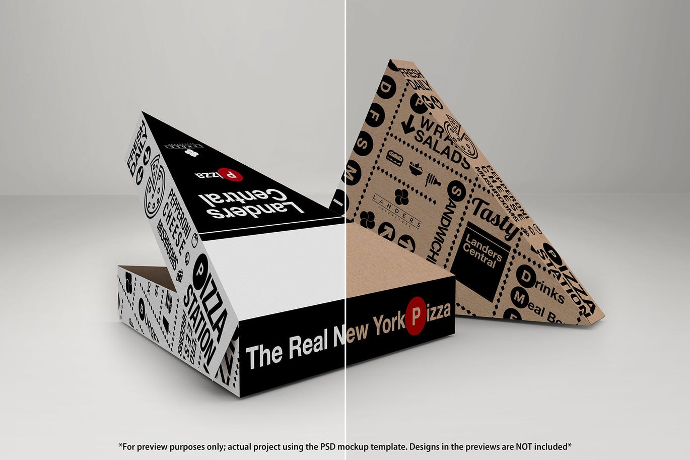 肯德基麦当劳KFC快餐外卖盒包装样机展示模型mockups大