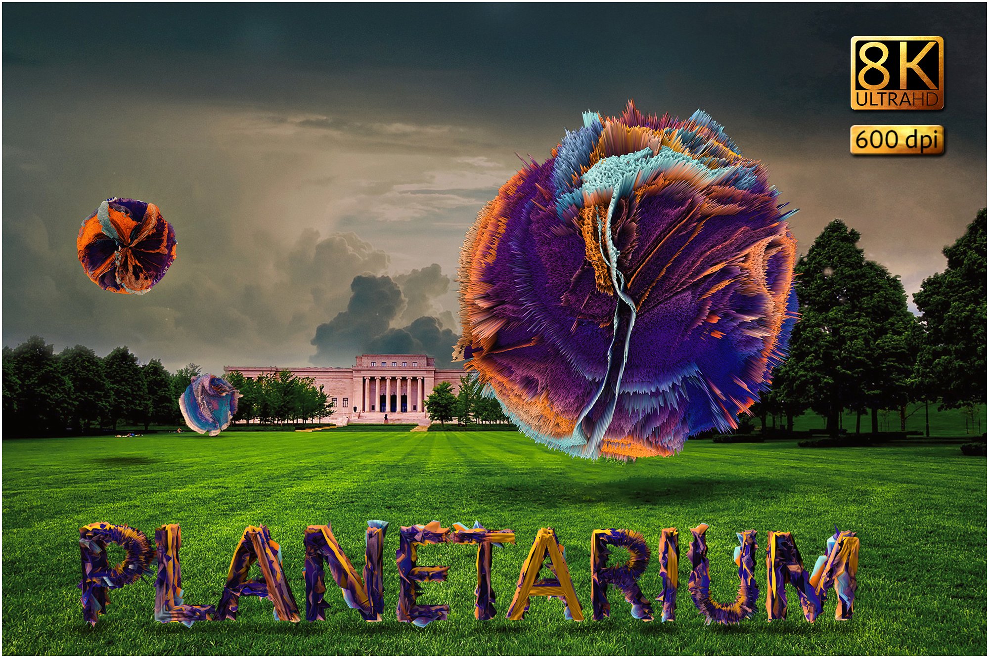 抽象艺术科幻球体设计素材Planetarium
