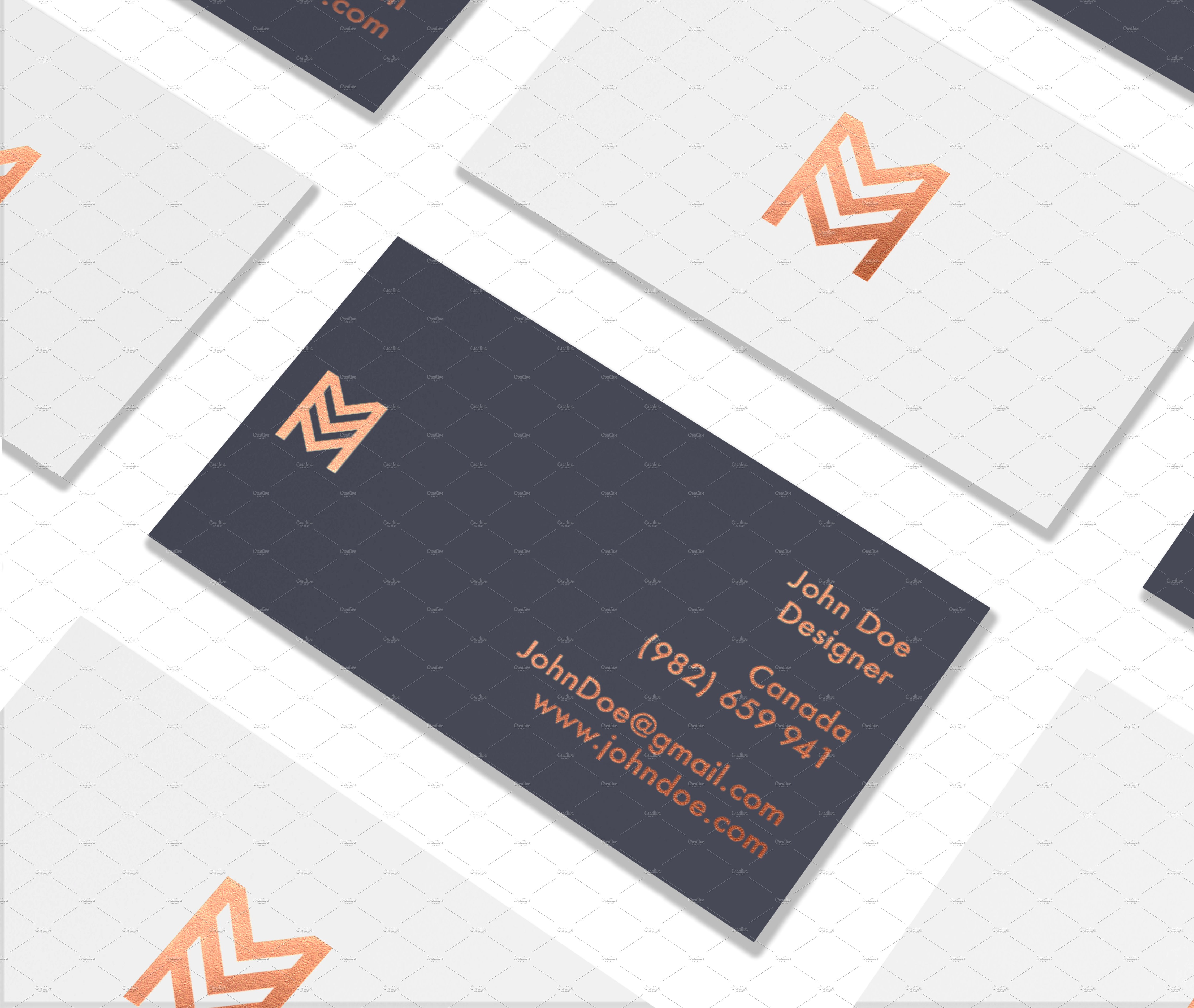 企业名片样机模板 Business Cards Mockup