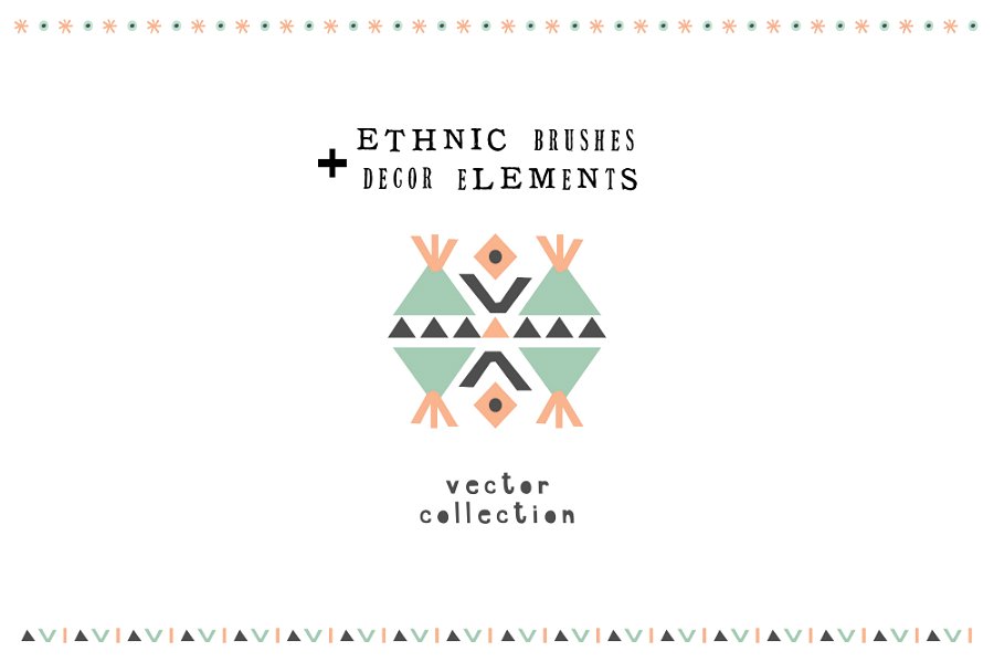 Ethnic vector brushes BONUS