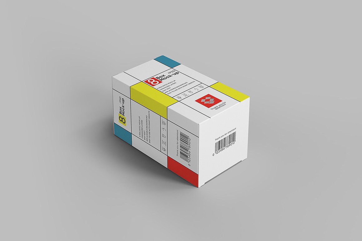 多角度立式盒子展示模型下载Box Mock-up №1 #1