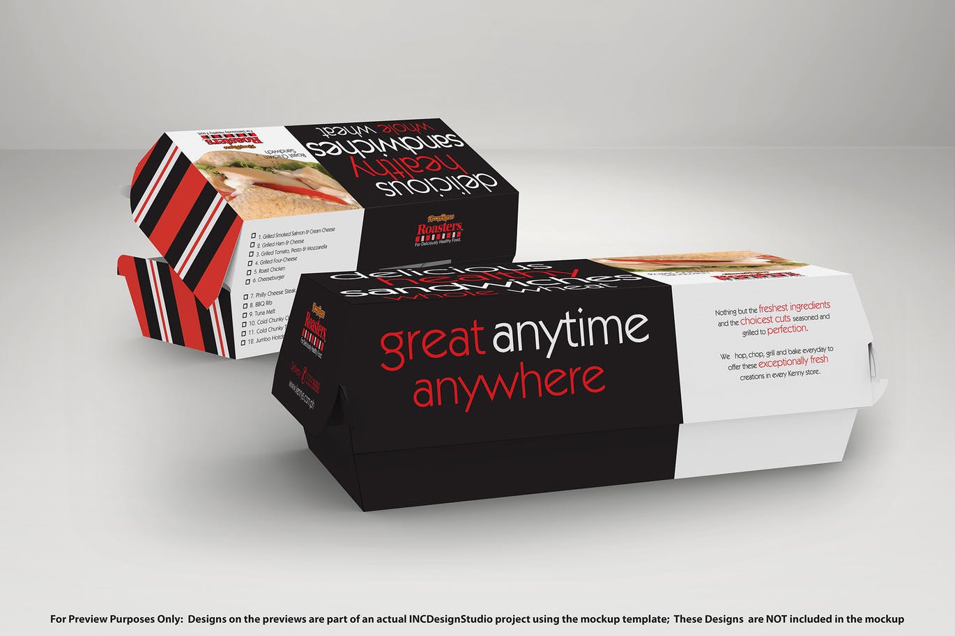 肯德基麦当劳快餐外卖盒包装样机展示模型fast-food-b