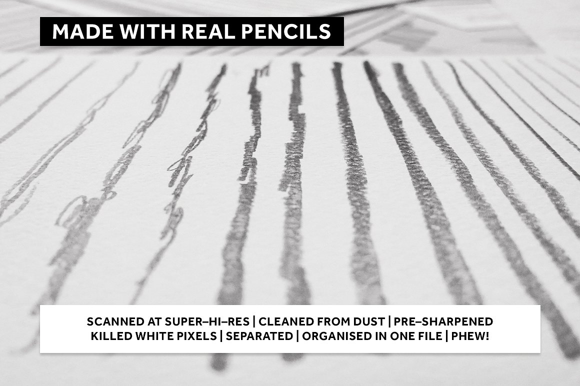 180种矢量毛笔刷人工智能画笔REAL PENZILS FO