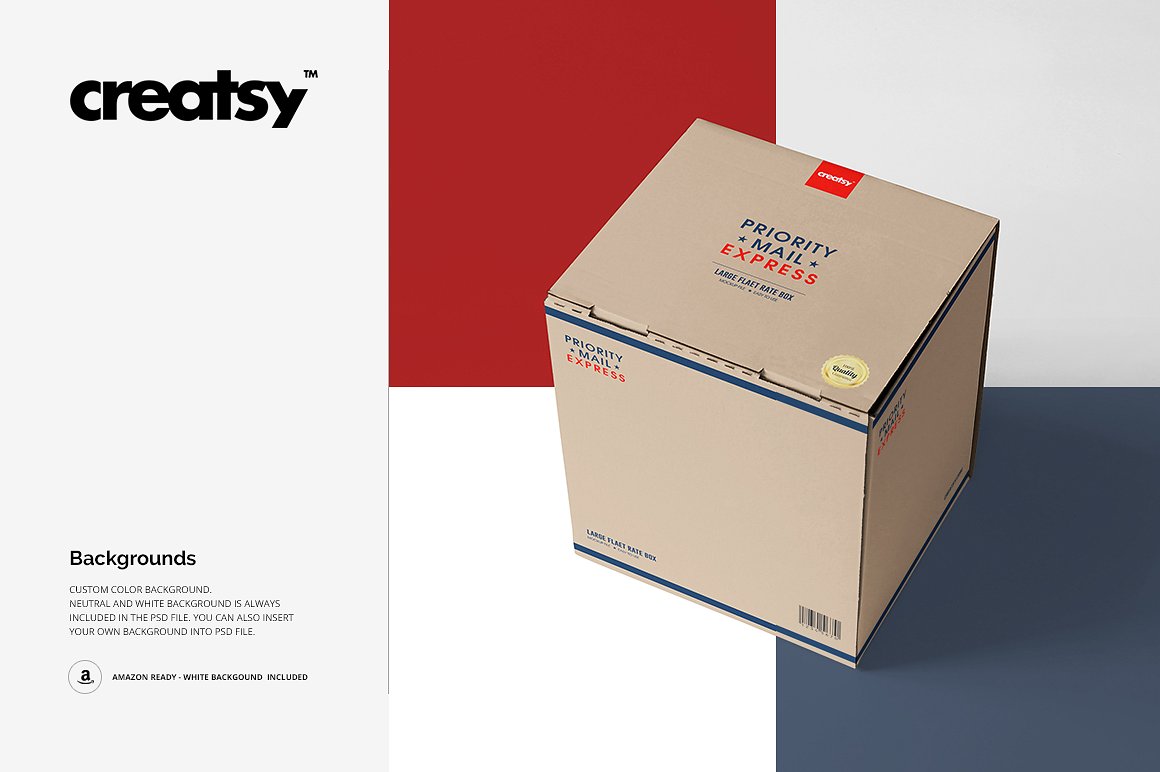 包装盒样机模板（3组模型） Mailing Box 3 Ty