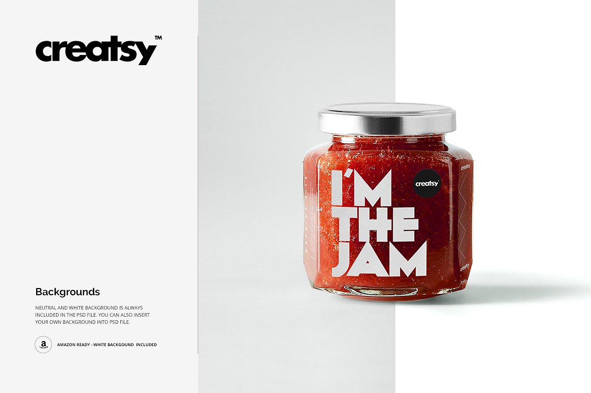 果酱肉酱罐食品包装外观设计样机模板 PSD_Jam_Jar_