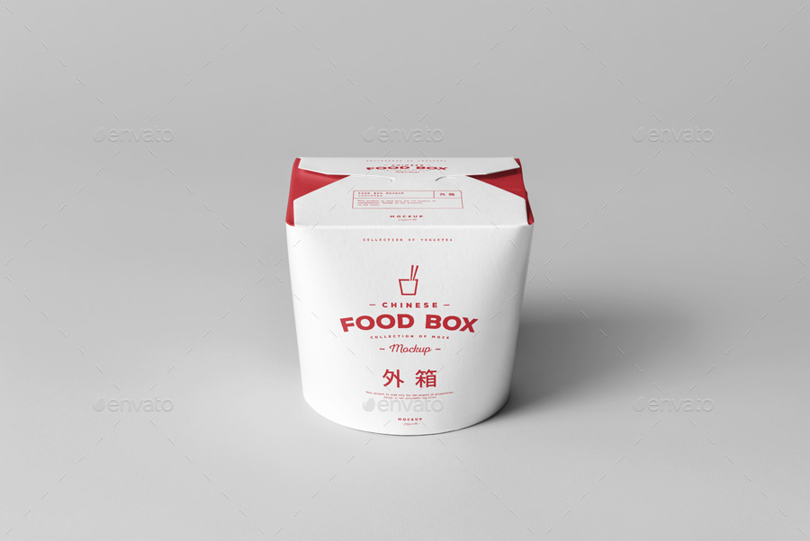 中式食品包装样机PSD_food_box_mock_up #