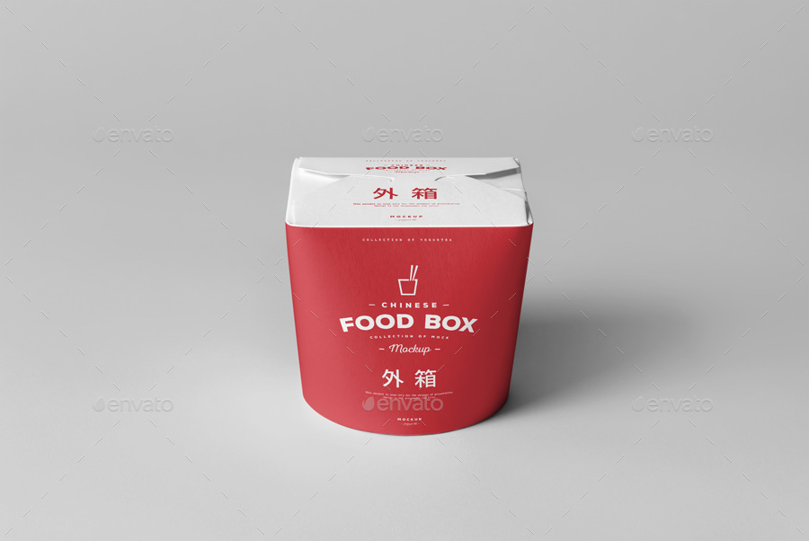 中式食品包装样机PSD_food_box_mock_up #