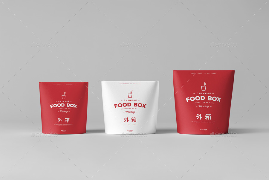 中式食品包装样机PSD_food_box_mock_up #