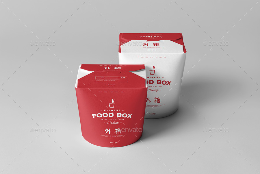 中式食品包装样机PSD_food_box_mock_up #