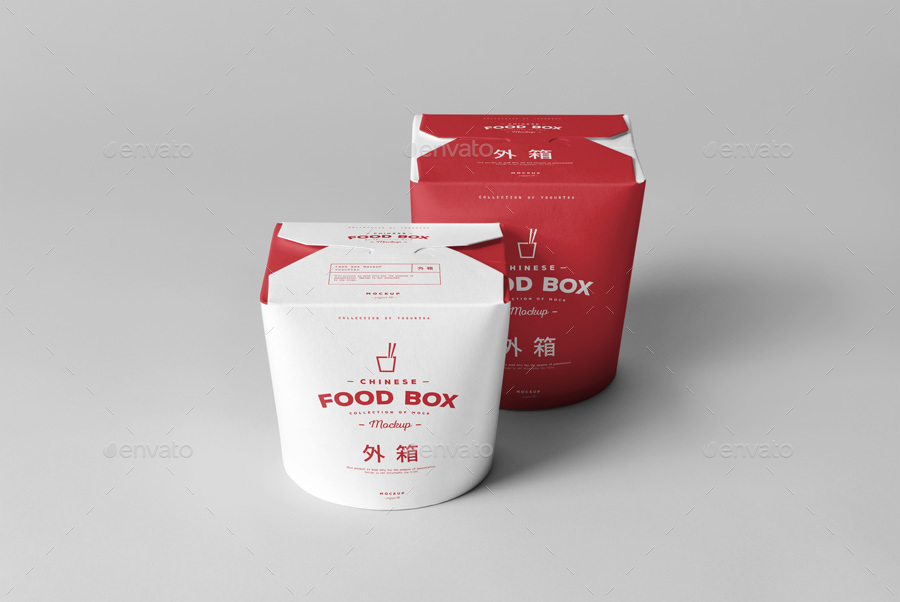 中式食品包装样机PSD_food_box_mock_up #