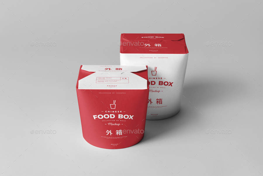 中式食品包装样机PSD_food_box_mock_up #