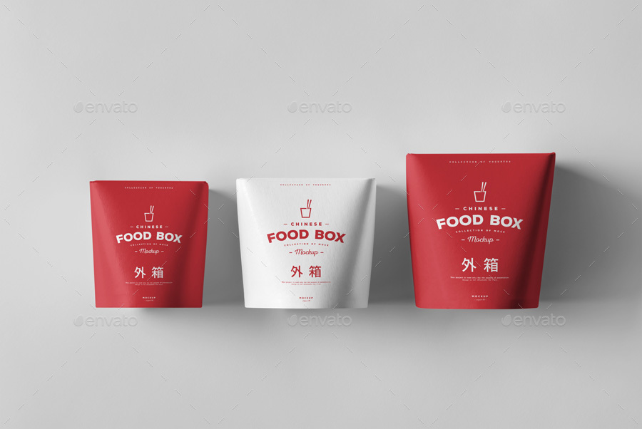 中式食品包装样机PSD_food_box_mock_up #