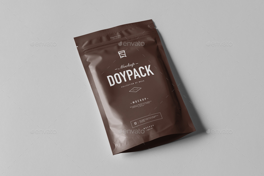 食品包装自立袋样机 模板 Doypack Mock-up