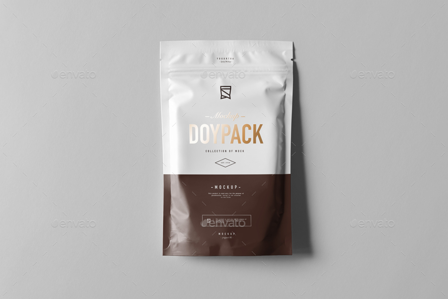 食品包装自立袋样机 模板 Doypack Mock-up