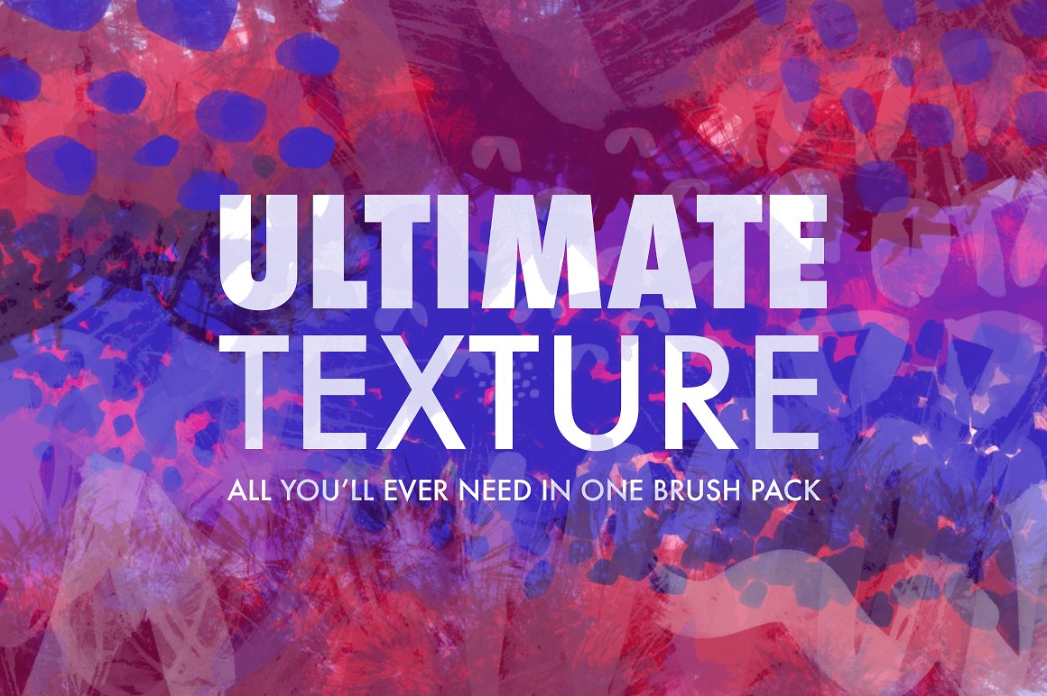 500个手绘效果的PS笔刷 Ultimate Texture