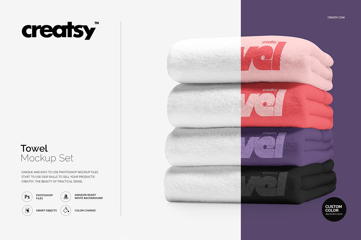 高端品牌浴巾展示样机 Towel Mockup Set