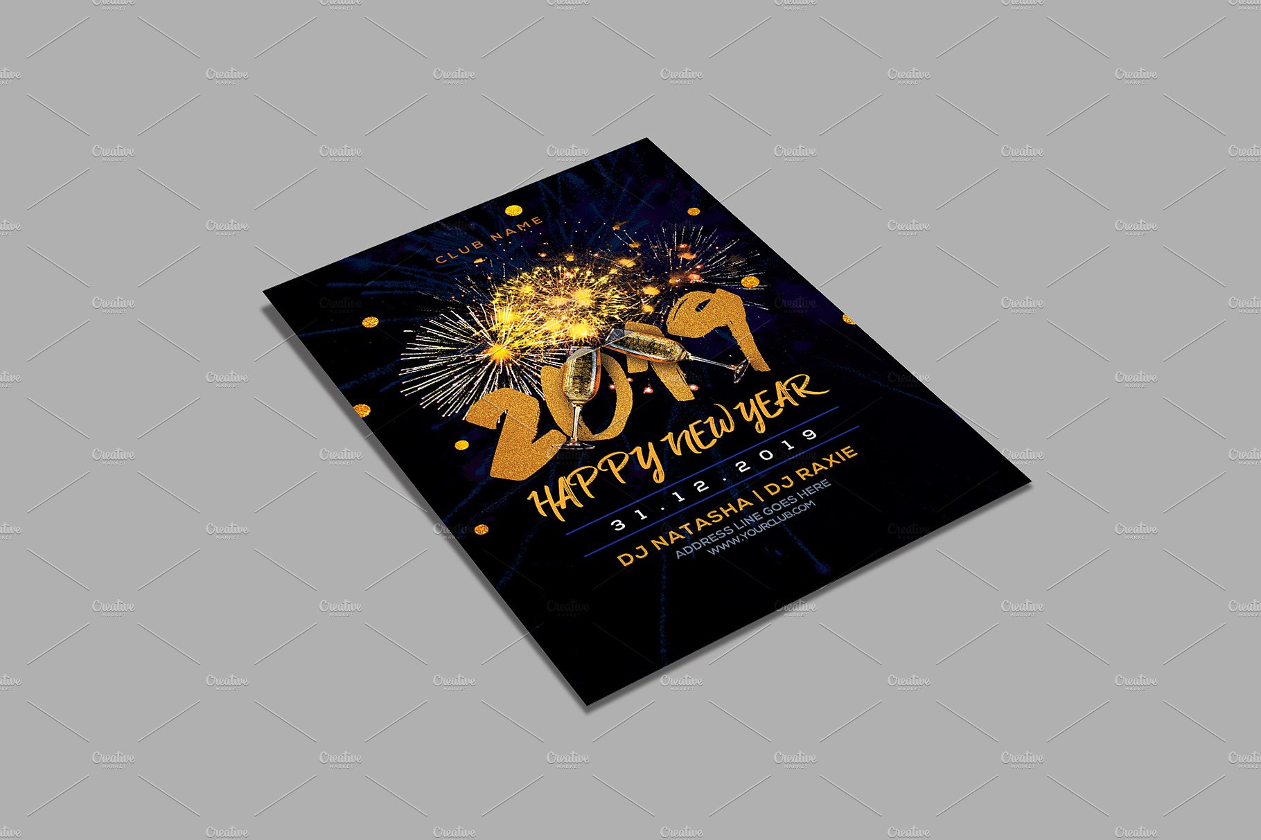 2019新年派对海报模板下载New_Year_Party_F