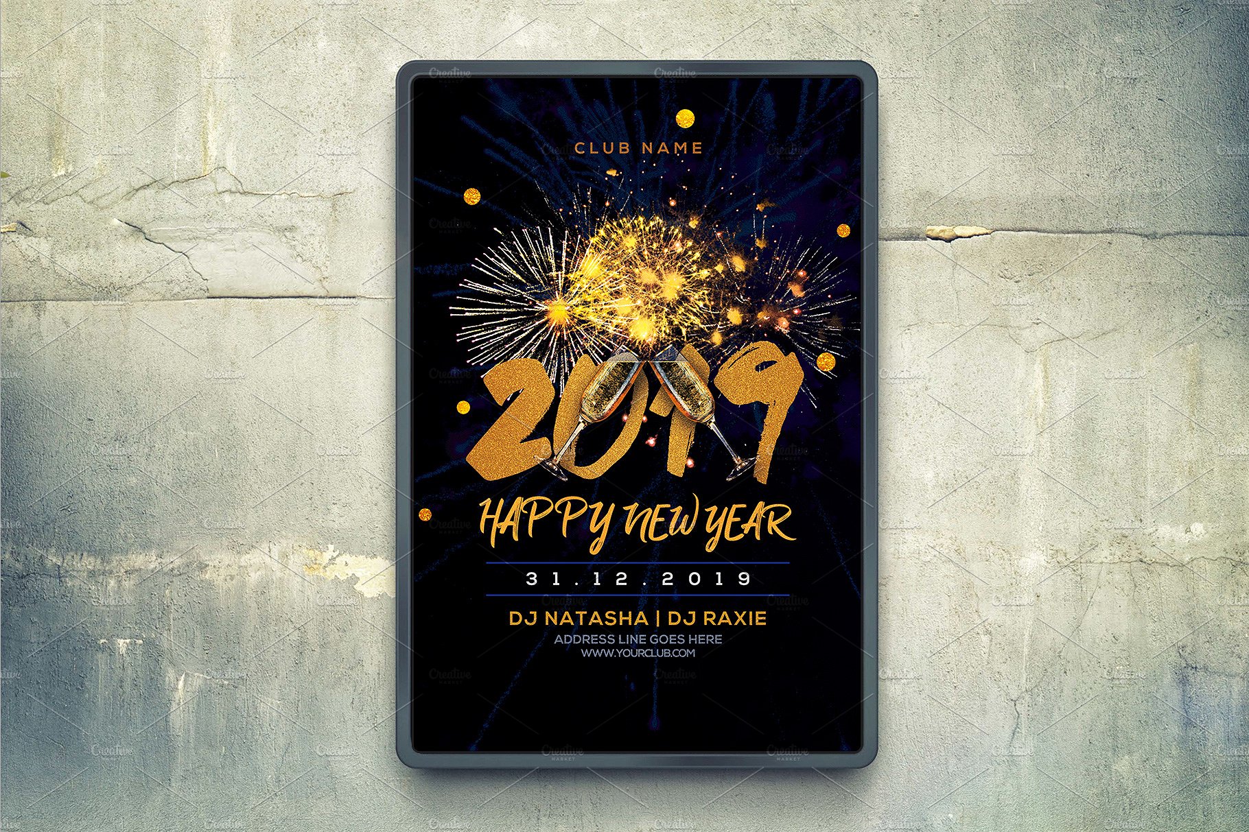 2019新年派对海报模板下载New_Year_Party_F