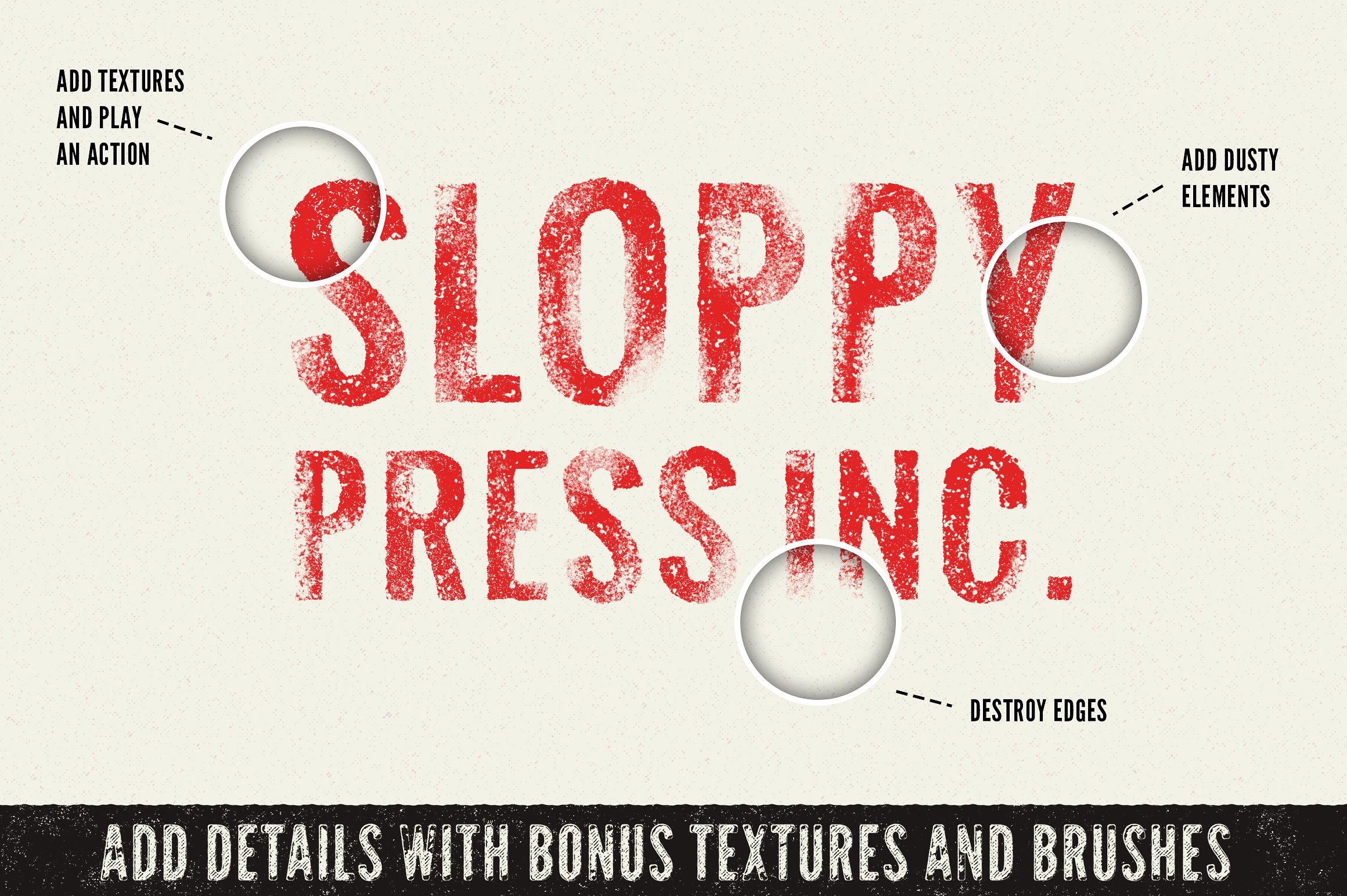 手工印刷效果PSD模板Sloppy Press Inc. #