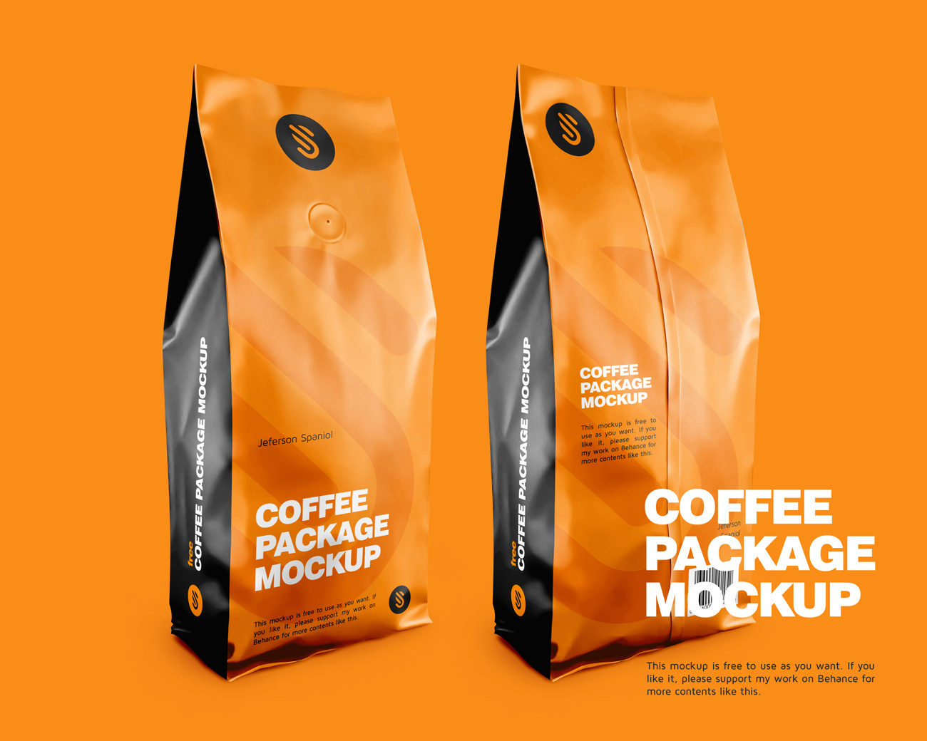 咖啡豆包装贴图样机模版素材 Coffee Package M