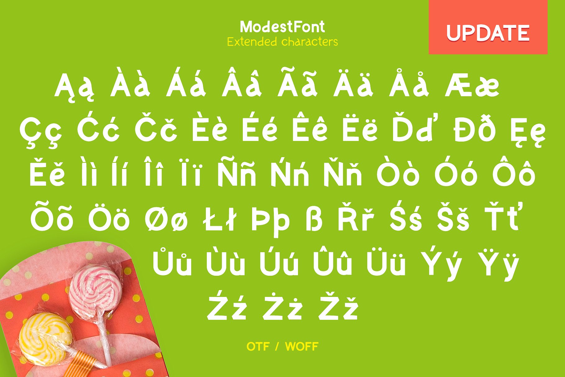 活泼幼稚的非衬线英文字体 ModestFont — Sans