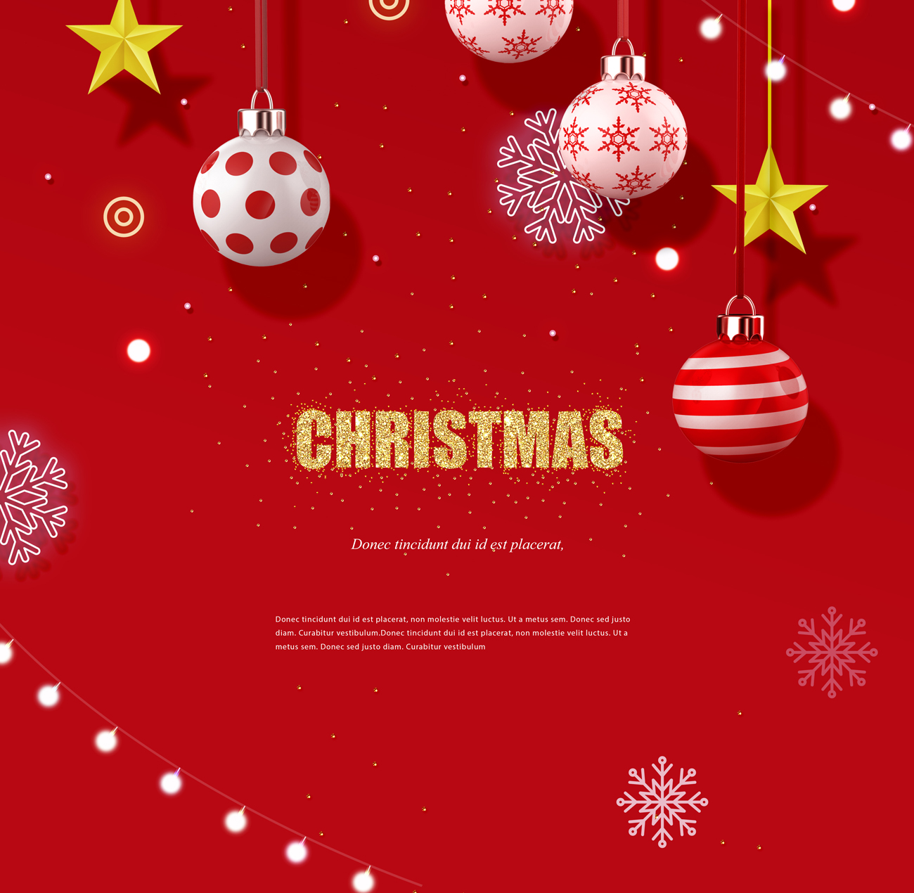 一组非常另类个性的圣诞节海报PSD模版素材 Winter i