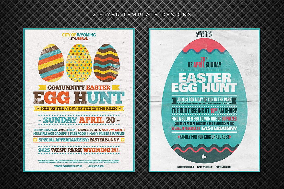 Egg Hunt Flyer Templates