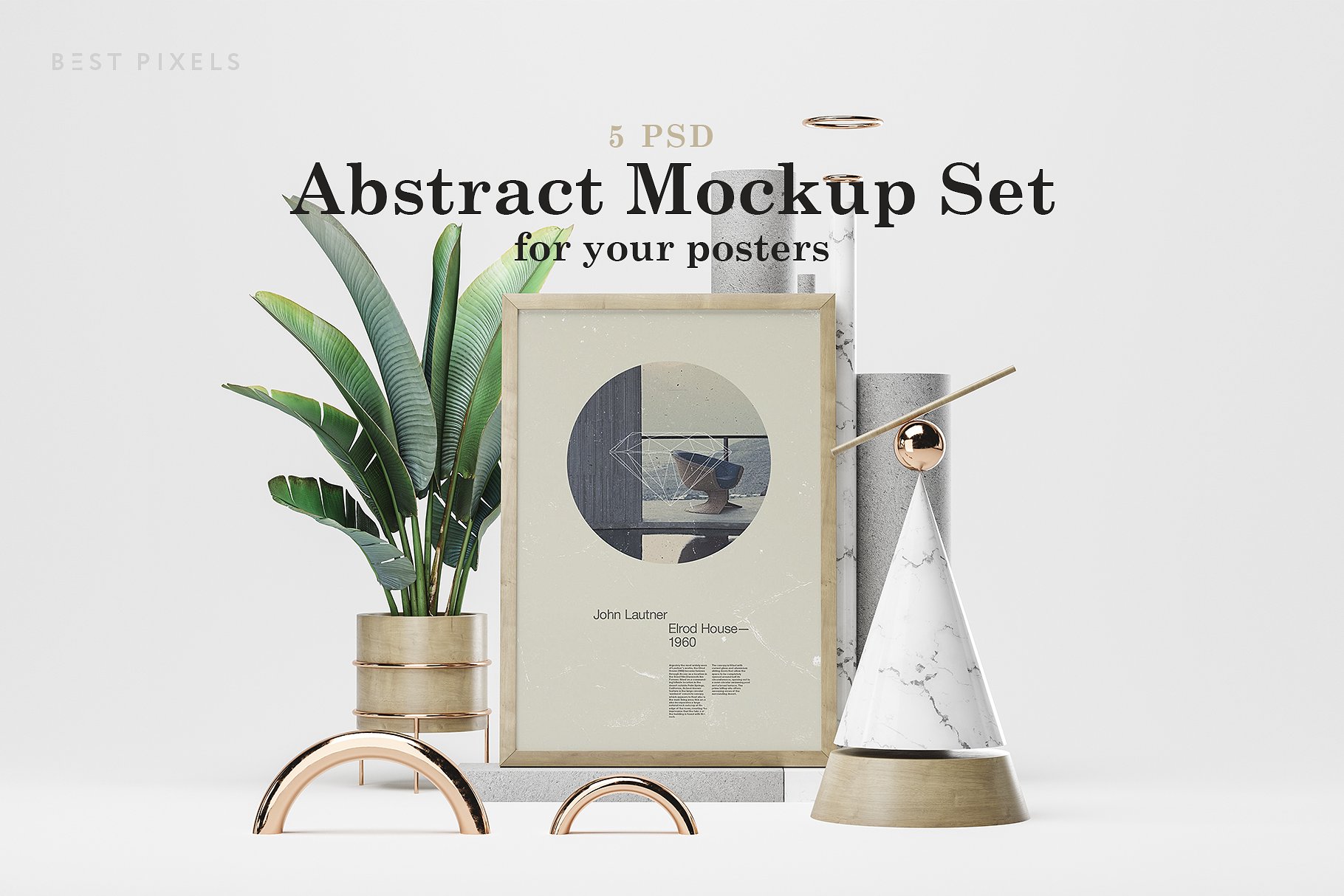 海报抽象场景样机展示模版素材 Abstract Mockup