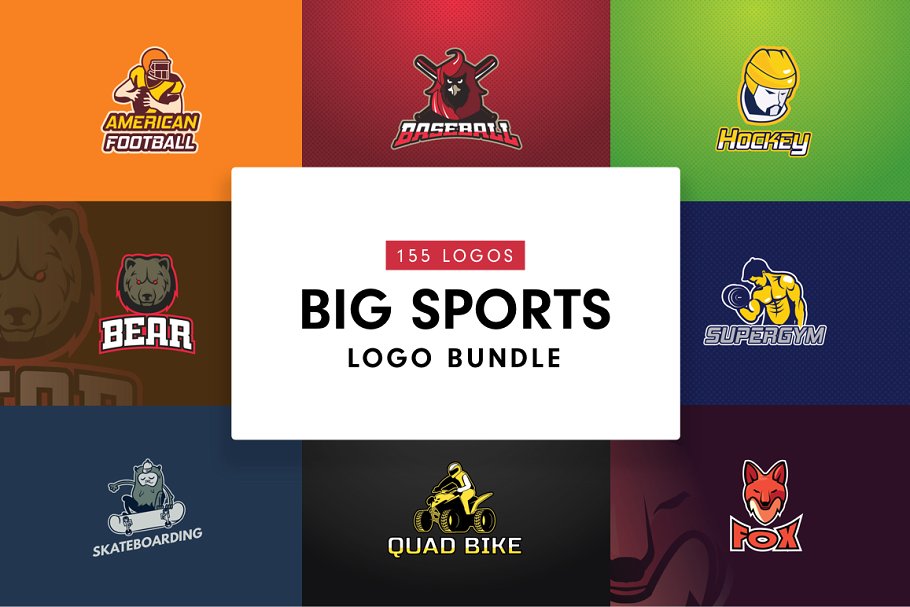 体育运动主题Logo模板合集 Big-Sports-Logo