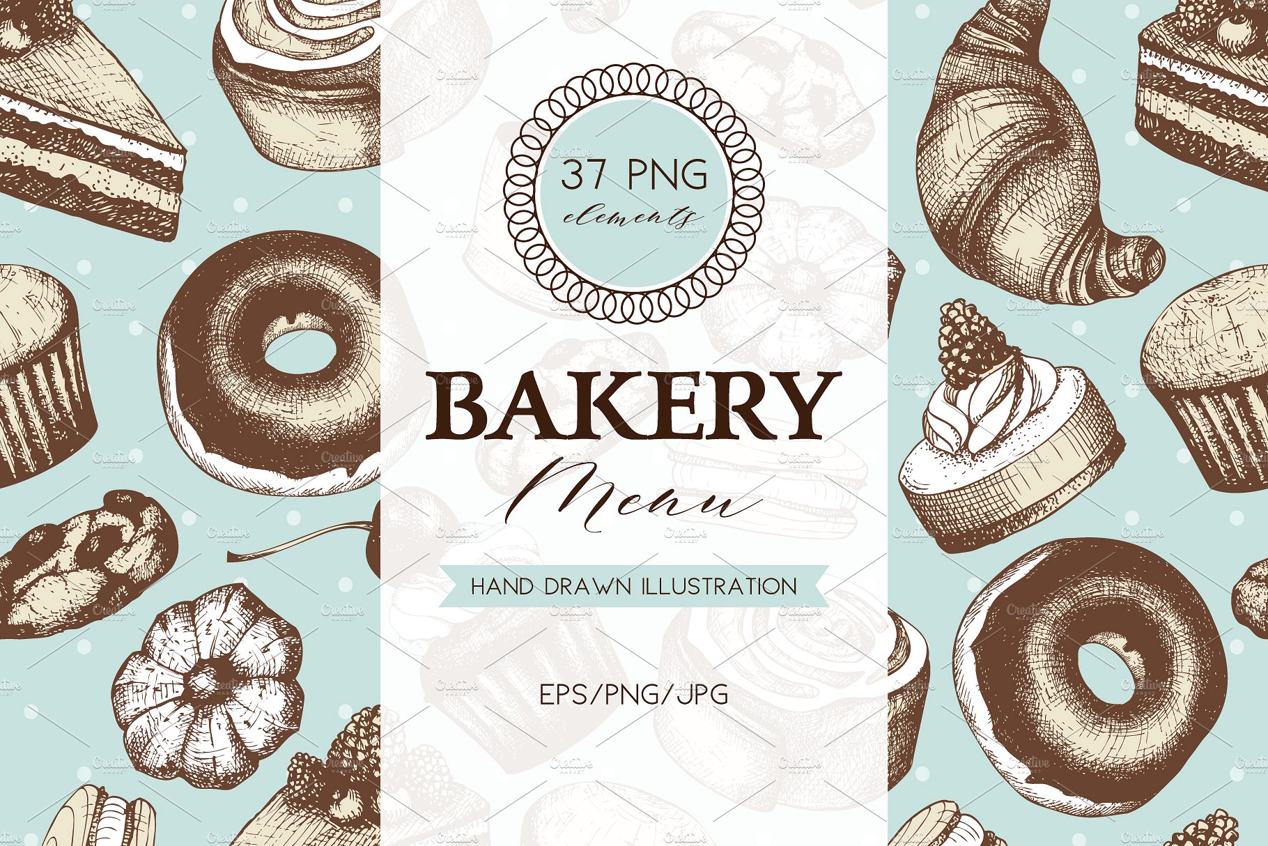 Vintage Bakery Menu Designs -a