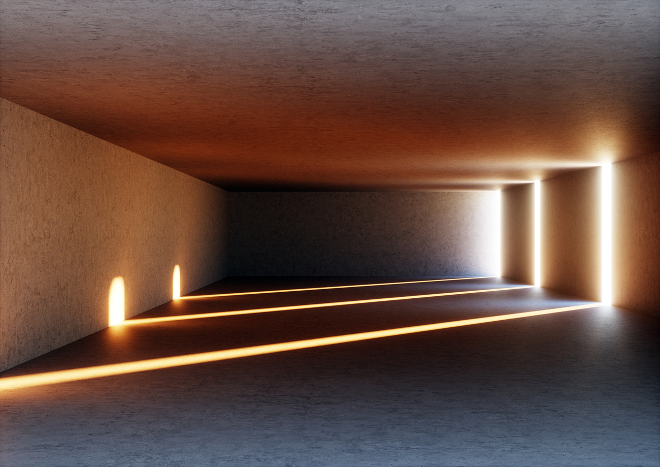 3D虚拟极简概念空间霓虹灯抽象高清背景素材