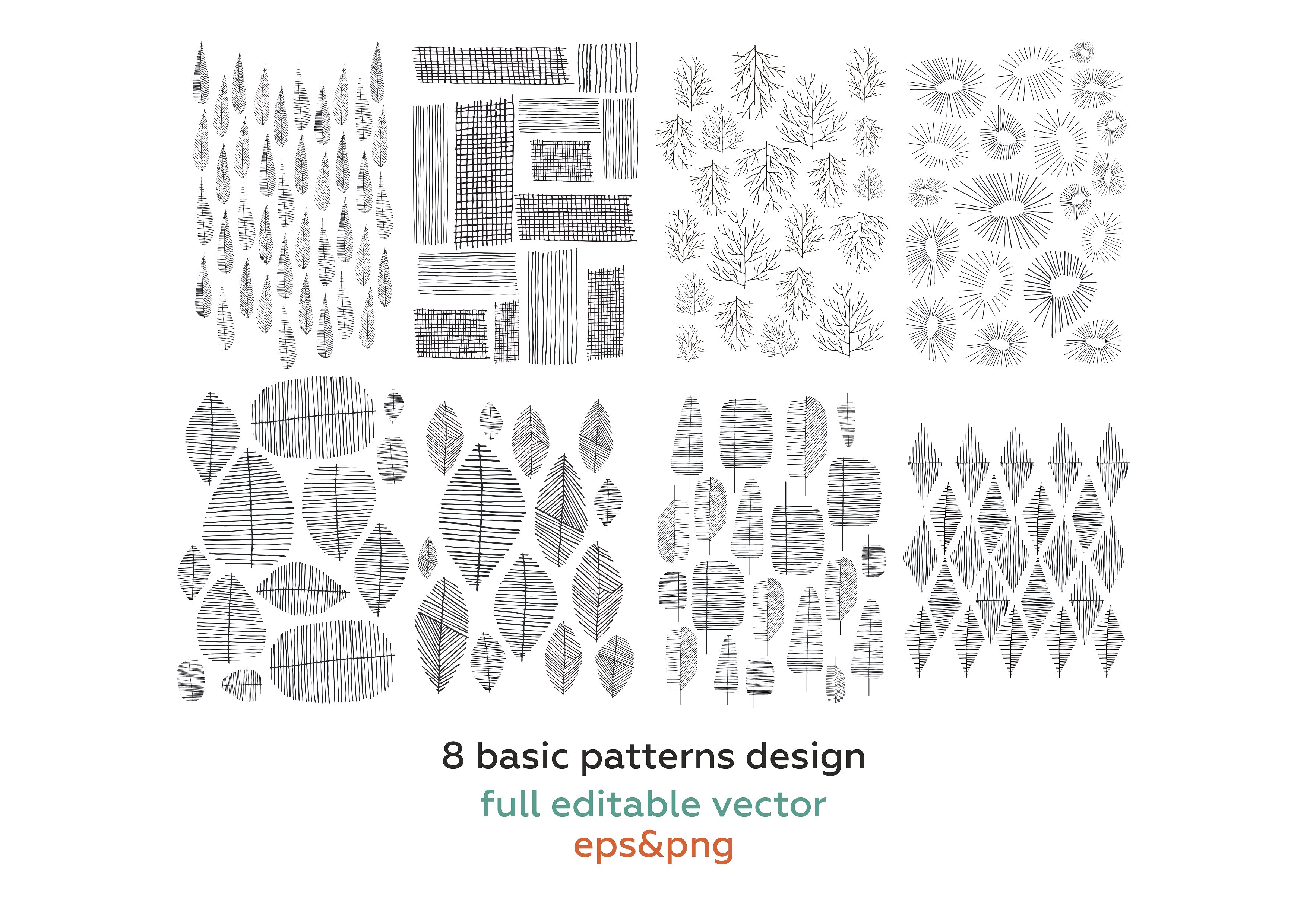 高品质的手绘图案 Hand_drawn_patterns_b