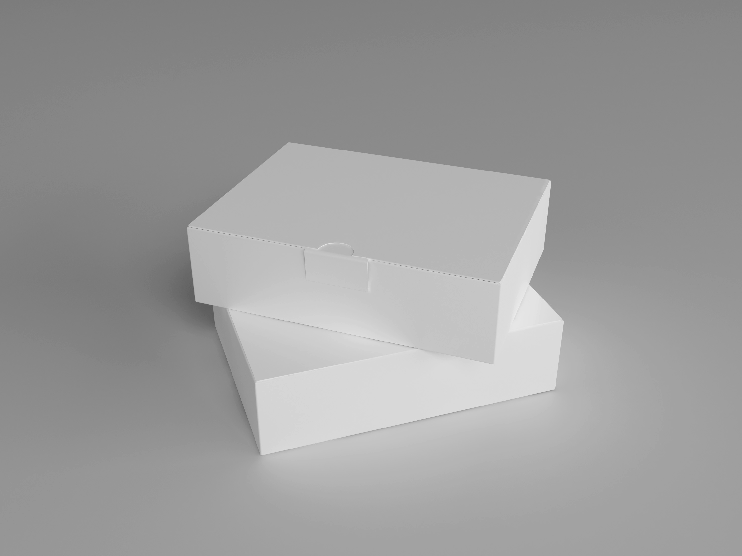 高品质高端的礼品盒纸盒PSD样机模板 Package Box