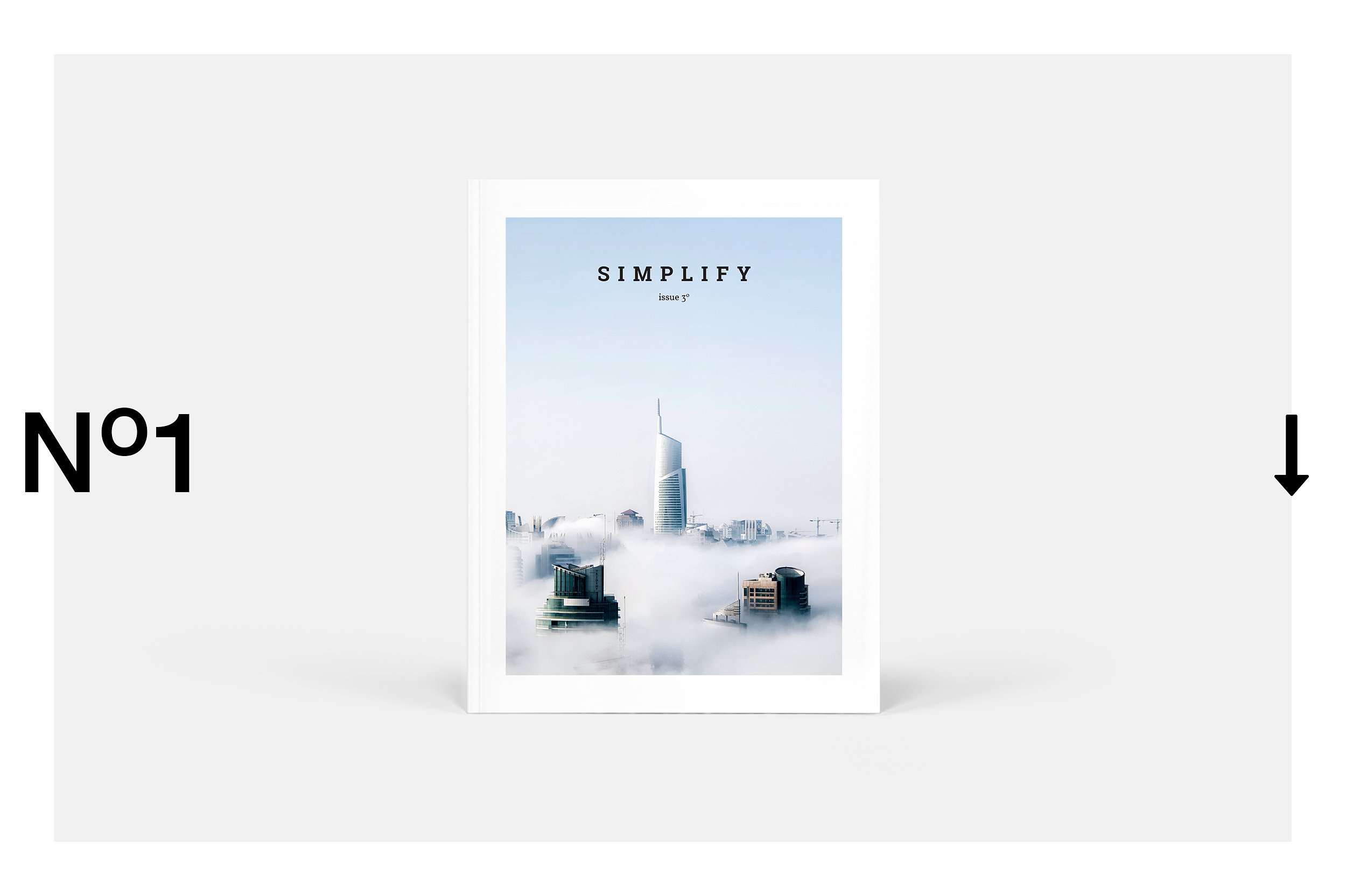 简洁干净专业的企业画册模版 Simplify Magazin
